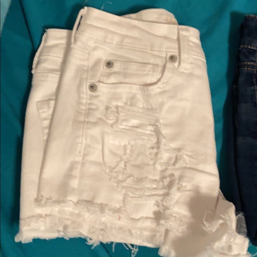 american eagle denim shorts